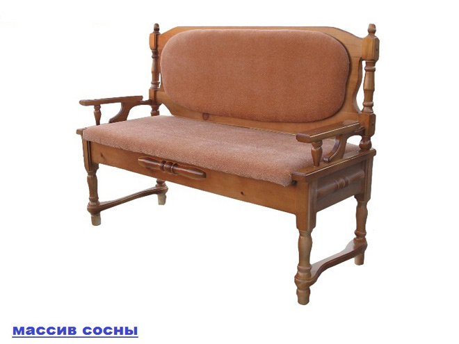 кухонный диван Картрайд с подлокотниками
